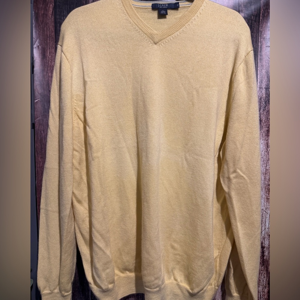 J. Crew Men's V-Neck Cashmere Sweater